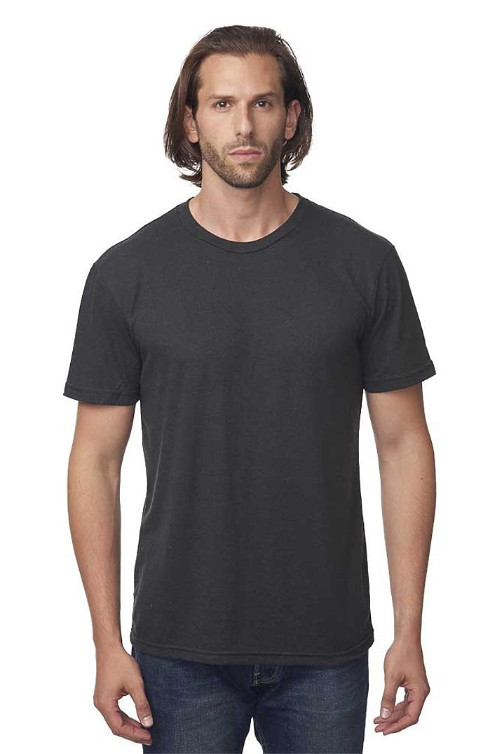 UNISEX TRIBLEND SHORT SLEEVE TEE (NO LOGO) - TRI BLACK