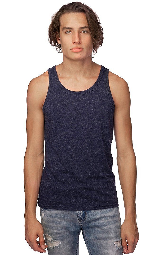 UNISEX TRIBLEND TANK TOP (NO LOGO) - TRI DENIM NAVY