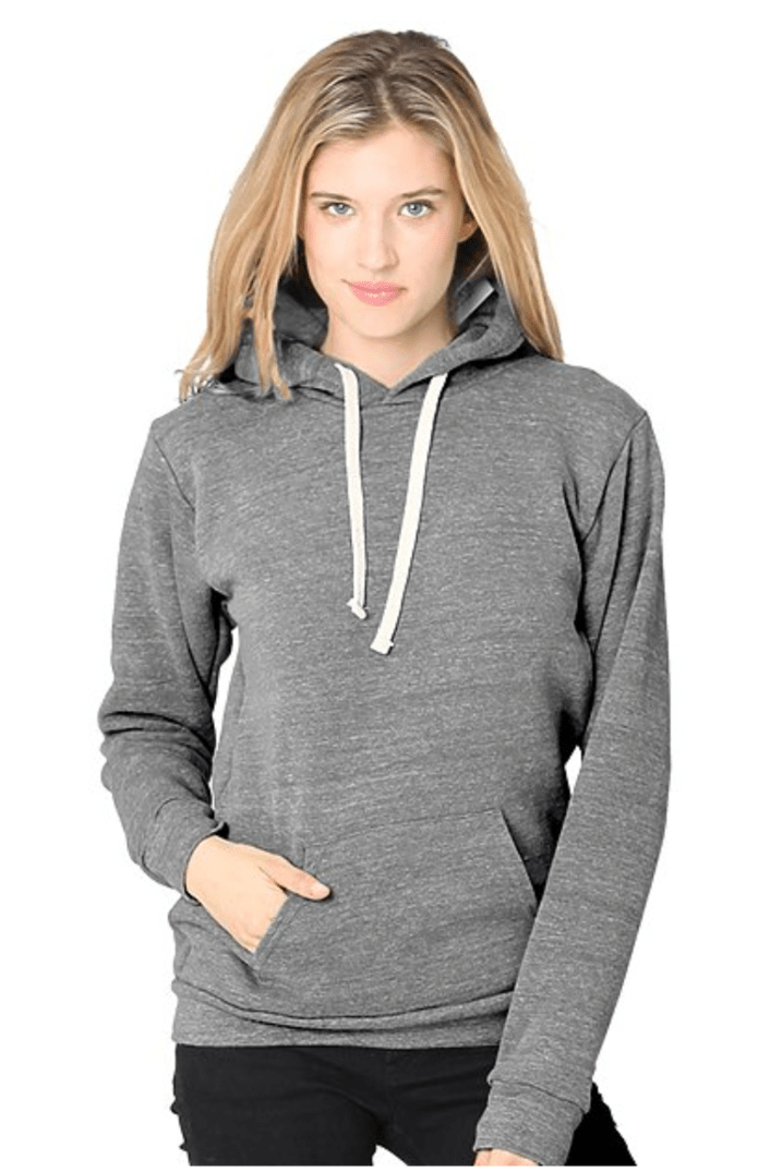 UNISEX TRIBLEND FLEECE PULLOVER HOODIE (NO LOGO) - TRI VINTAGE GREY